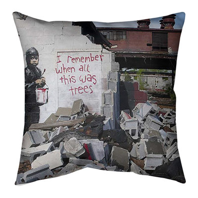 I Remember When This Was Trees Left Pillow Cover