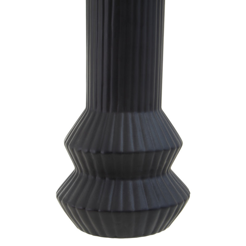 Anetia Earthenware Table Vase, Black
