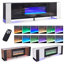 Metro Lane 178 cm W Black Electric TV Stand with 5120 BTU-74358408