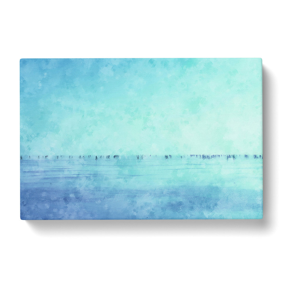 Frozen Lake Painting - Wrapped Canvas