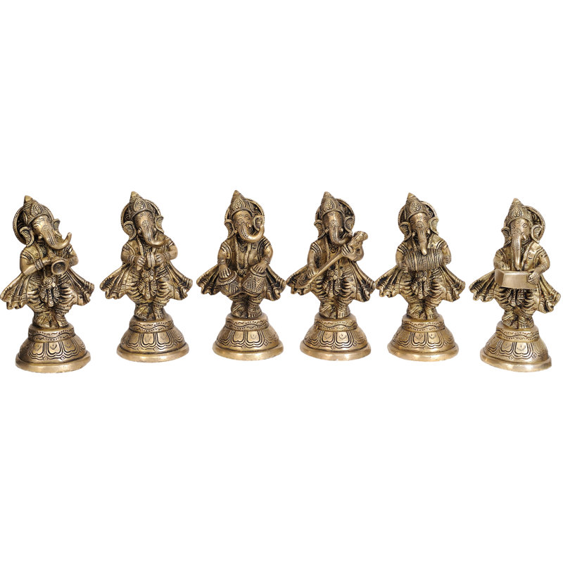 Ensemble de six Ganeshas musicales