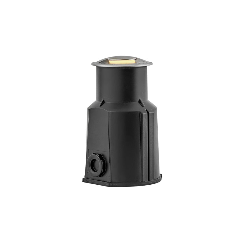 Flare Black Hardwired Integrated LED Metal Well Light