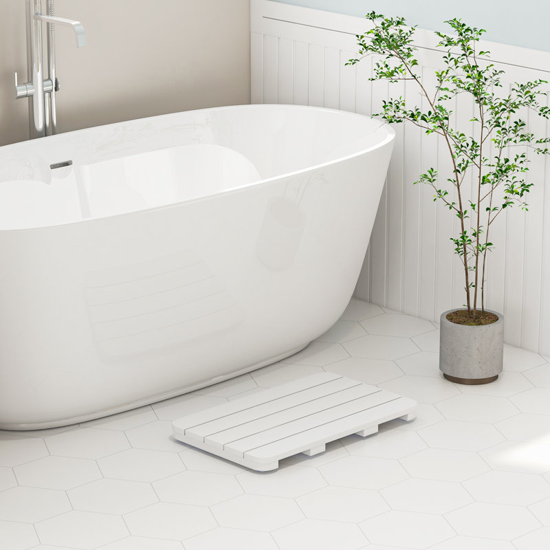 Nealie Bath Mat, White