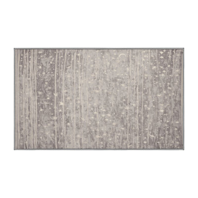 Tapis gris lavable à la machine