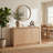 Curved Edge 47.24" Width MDF 3-Door Buffet Storage Cabinet-1725787495