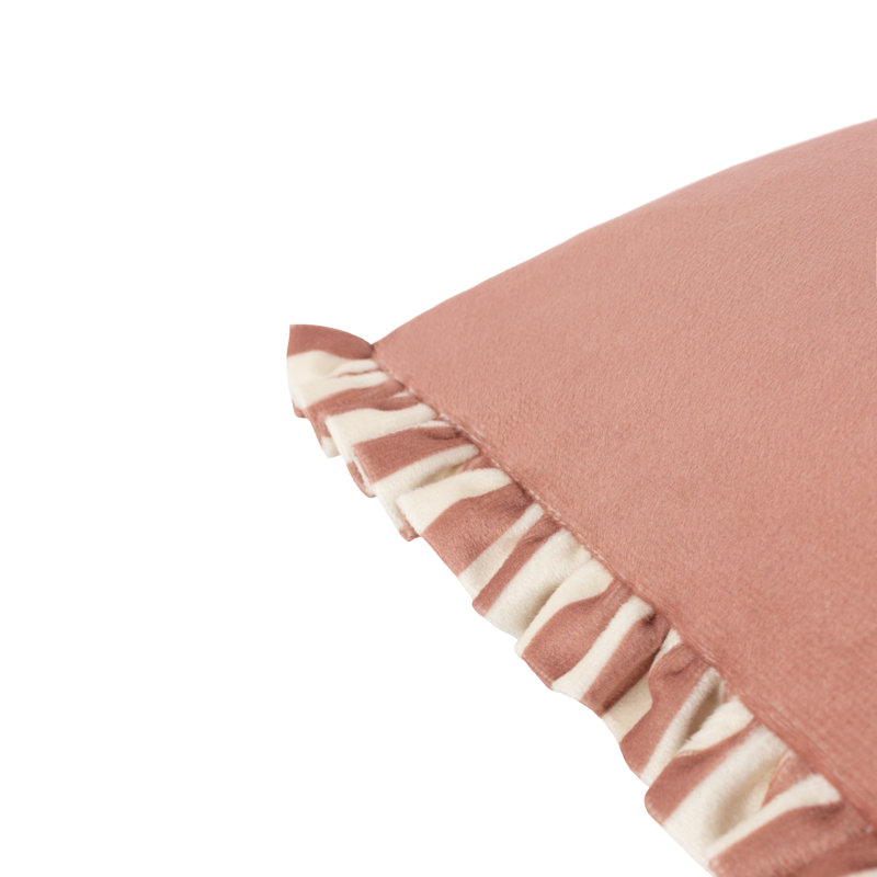 Araya Striped Rectangular Lumbar Cushion, Pink