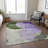 Machine Washable Indoor/Outdoor Cicel ACN1140 Lavender Rug-109489552