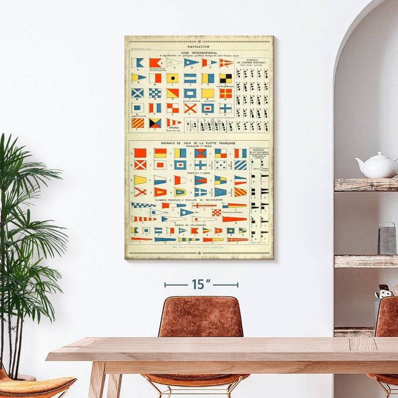 International Code Of Signals, 45" H x 30" W
