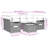 Vidaxl Garden Sofa Set Grey, Dark Grey