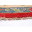 Tapis rond en laine noué à la main de conception unique 9 pi 9 po x 9 pi 9 po New Age Cindi