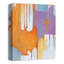 Impression abstraite orange et mauve sur toile-357700785