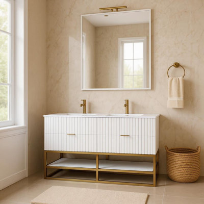 Ensemble de meuble-lavabo double 60 po Kleier