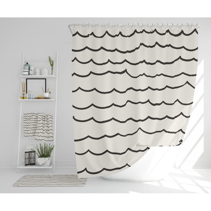 Natalle Polyester Shower Curtain Set