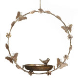 Anahly Metal Hanging Tray Bird Feeder