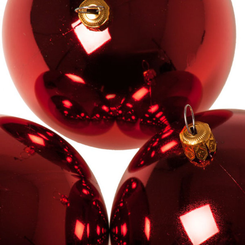 8cm Bauble, Red