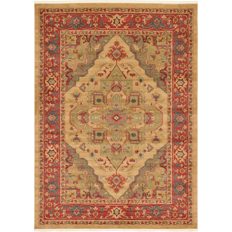 Tapis oriental brun clair Eesi, Rectangle 8 pi 2 po x 11 pi