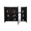 Armoire à pharmacie 36X26 pouces à DEL noire: désembueur, lumières à intensité variable, mémoire de luminosité