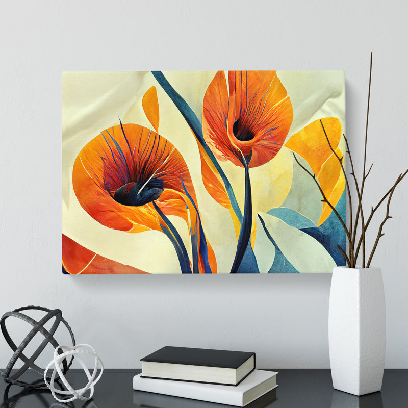 Flowers Abstract Vol.3 - Wrapped Canvas Print, 50cm H x 76cm W x 3cm D