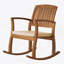 Chaise à bascule avec coussin