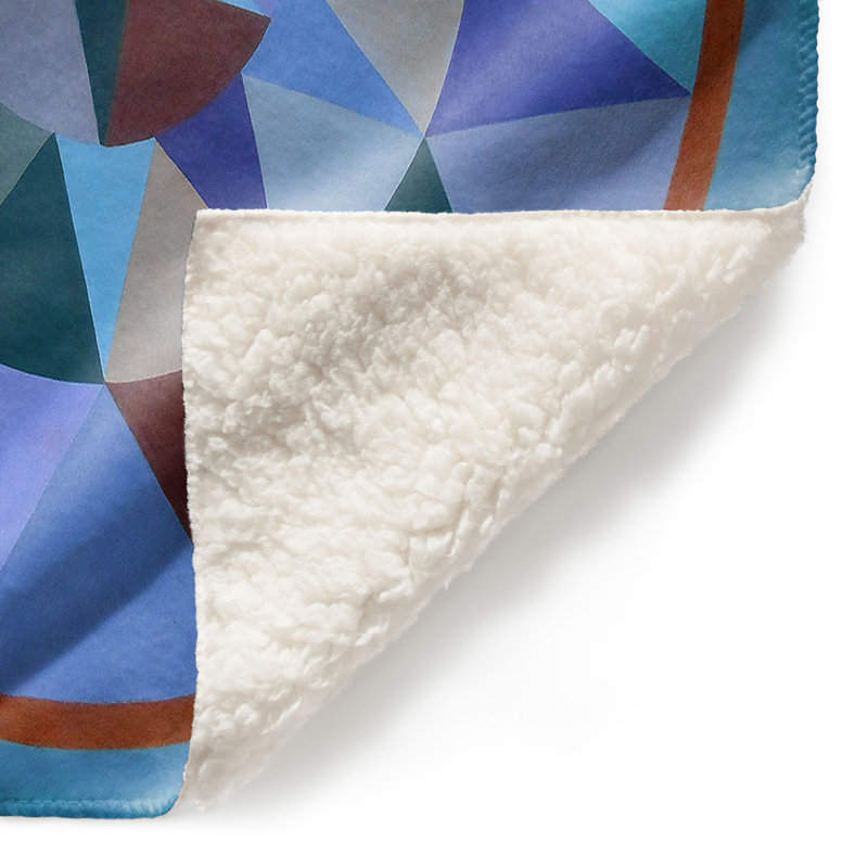 Couverture de sherpa doux mandala 1 terre, l 51 po x L 60 po