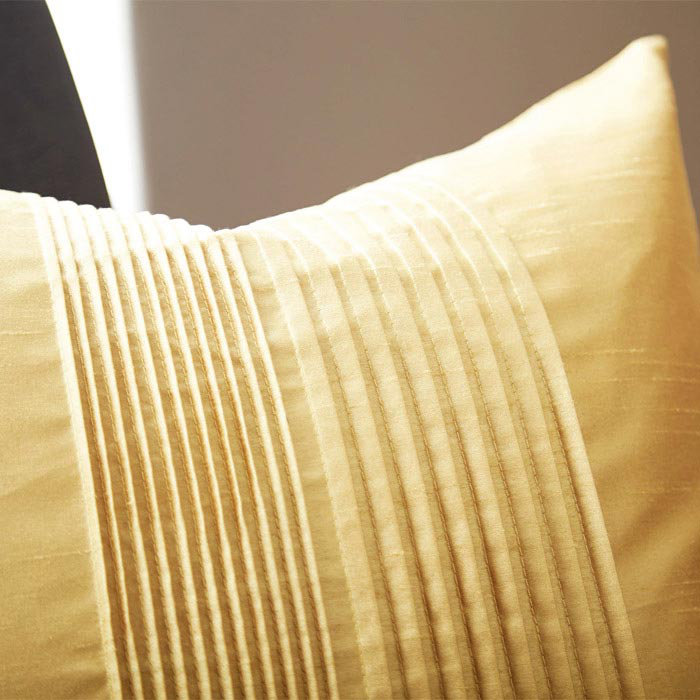 Daquaries Pleated Square Throw Pillow, 18" x 18", Navy, Polyester