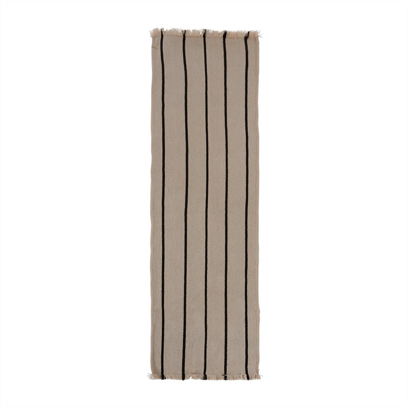Lina Striped Area Rug in Off White