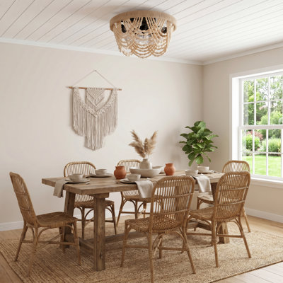 Cyriaque 20" Farmhouse Boho Caged Ceiling Fan With Light Kit And Remote Control Included