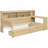 Wooden Twin Size Daybed with Storage Shelves, Multi-functional Bed with Two Storage Drawers-1625867470