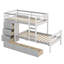 Loft Bunk Bed With Drawers And Ladder-1791624823