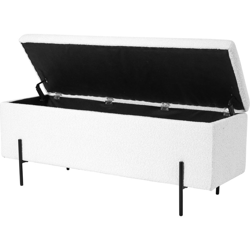 Polyester Upholstered Storage Bench