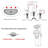 2-handle Bathroom Faucet with Drain Assembly-117024830
