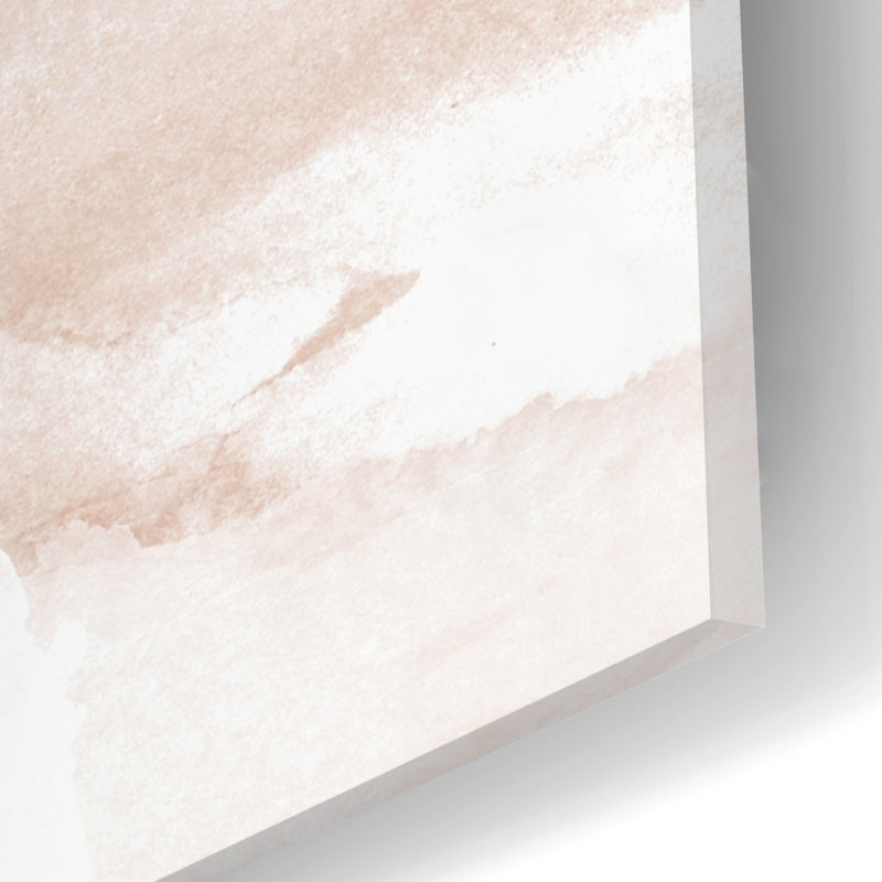 «Pink Blush Landscape No. 2» par Brandon Wong, art mural en verre acrylique, H 24 po x l 16 po x P 0,2 po