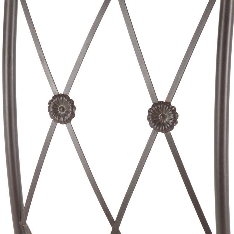 17'' W x 80'' D Iron Arbor, Rustic Brown