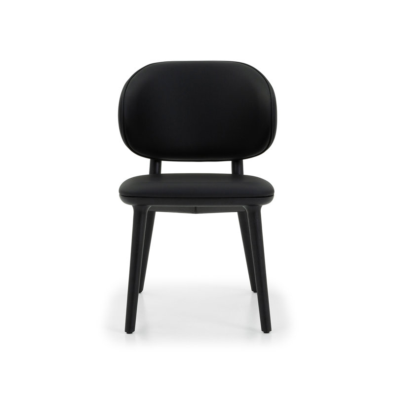 Soren Upholstered Dining Chair, Black, Matte Black