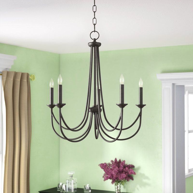 Lustree 5 lumières façon bougie/classique Polito