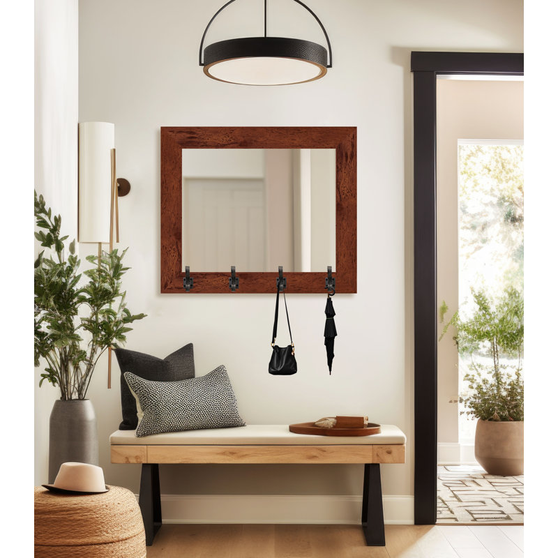 Miroir Tecopa, Brun / acier