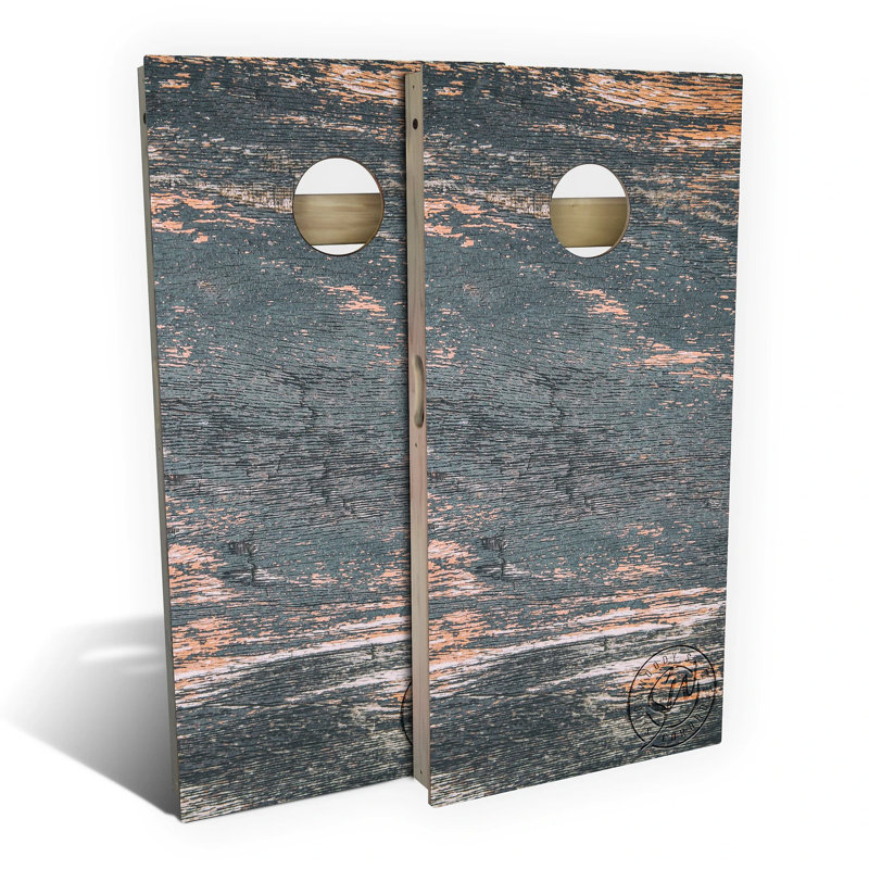 Black Bark Cornhole Board Set | Includes (2) Boards, (8) Bags & Optional Accessories, Premium, NO Accessories