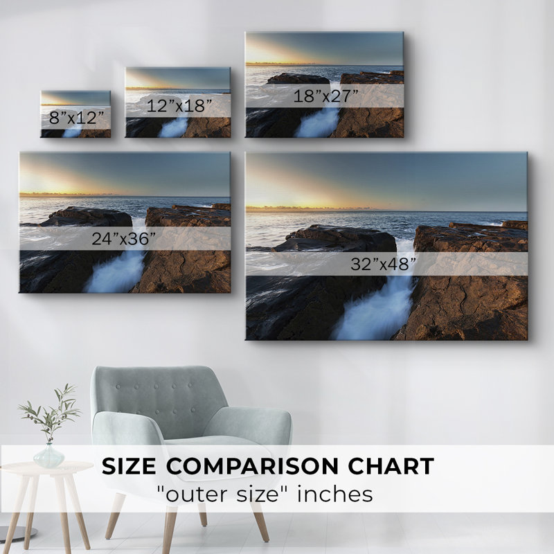 La route vers la mer - Cavas enveloppés de galerie, 12 x 18