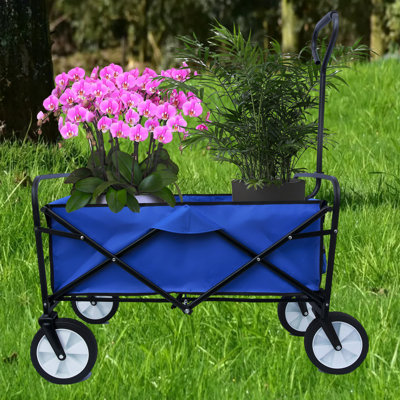 Chariot de magasinage pliable avec roulettes