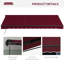 Auvent de terrasse rétractable en polyester de 59,1 po de largeur Outsunny-96659656-96659651