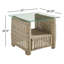 Joey 27'' Glass Outdoor Side Table