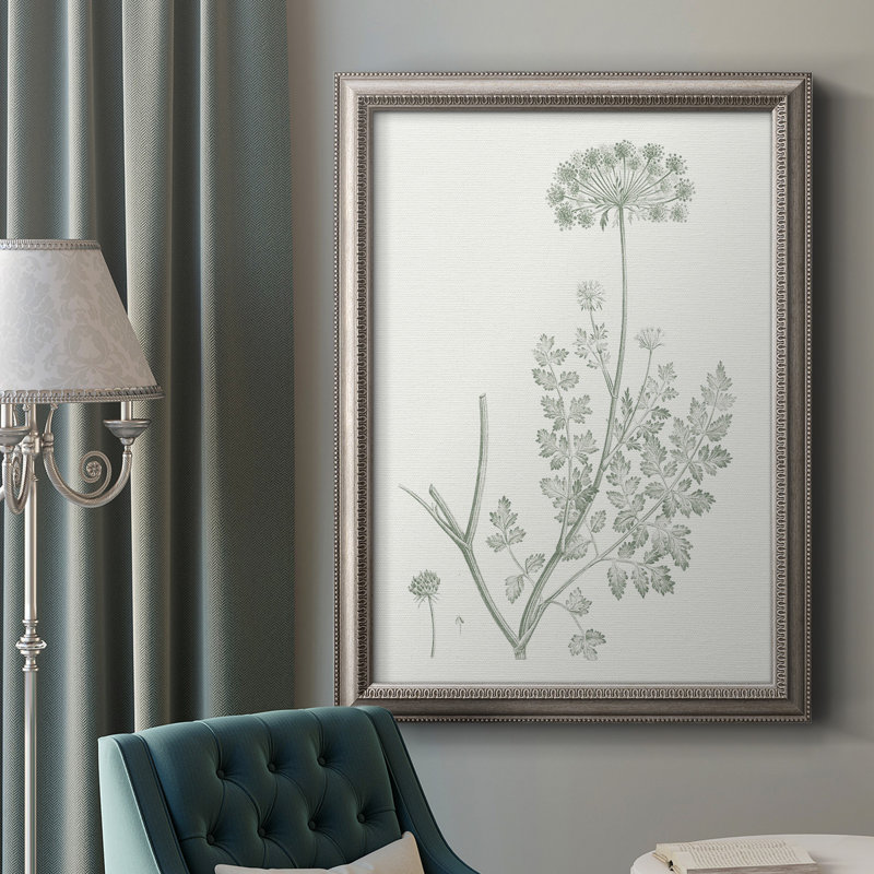 " Botanical Study In Sage V ", 20" H x 16" W x 2.5" D