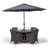 Karcher 4 Seater Dining Set with Cushions and Parasol-39926009