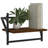 Set Of 2 Brown Oak Wall Shelves With Bars - 40X25x30 Cm - Stylish And Functional-603669414