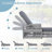 GO 2 Pieces Long Reclining Chaise, Outdoor Wicker Lounge With Armrests, Patio Adjustable Recliner With Soft Removable Cushions, All Weather Rattan Pool Lounge For Poolside & Garden, Gray-1339591193-1339591192