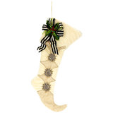 Holiday Snowflake Stocking - 24 X 9 Inches