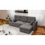 Sofa Bed, Pull Out Sleeper Couch with USB‑A+C, Chaise Storage