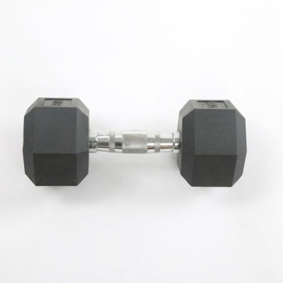 110 lbs (25*2+30*2) High-quality Hex Dumbbell Set PVC & Rubber Coated Cast Iron Odorless and Durable Fixed Free Weights for Home Gym Strength Training