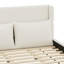 Lit plateforme tapissier avec deux coussins assortis-125241578-125241575