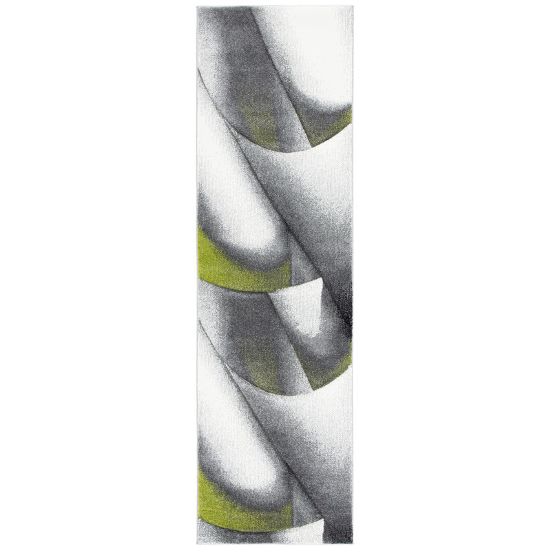 Tapis géométrique Tontitown Performance, Tapis de couloir 2 pi 3 po x 8 pi